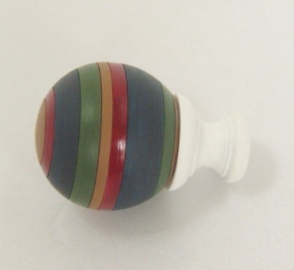 Colorful Ball Curtain Finial - colorful_finial_ball